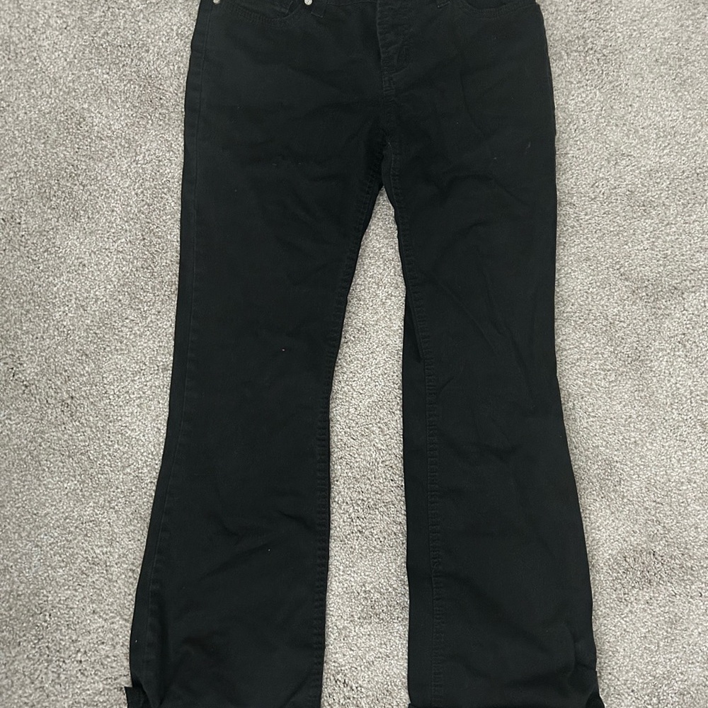 Grane Black High-Rise Straight Pants